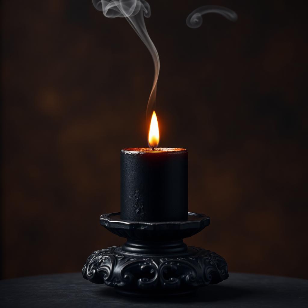 Obsidian Candle